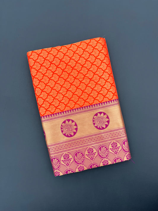 Orange Saree Radiant, Festive &amp; Full of Life