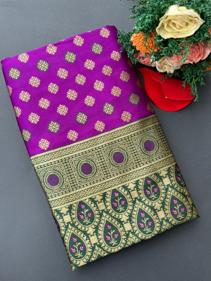 PURPLE PAITHANI SILK SAREE