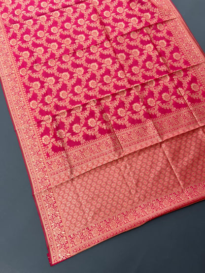 PINK LICHI SILK SAREE