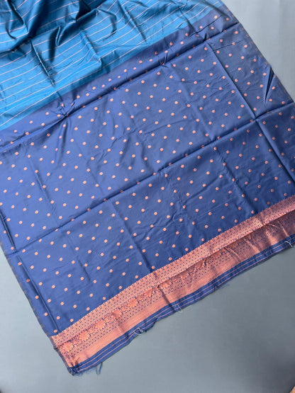 SKY BLUE SOUTH KANJIVARAM SILK SAREE