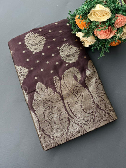 MAROON SOUTH KANJIVARAM SILK SAREE