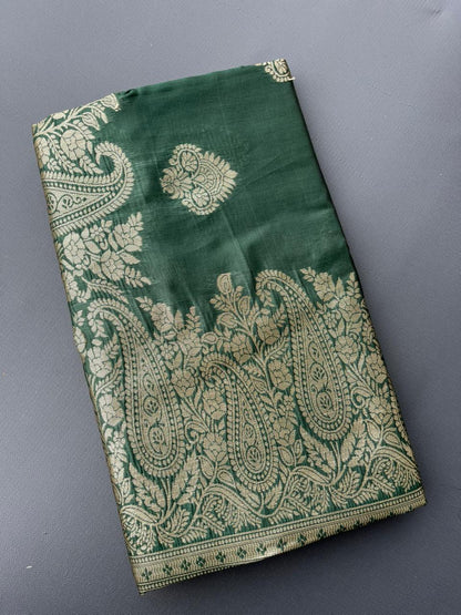 GREEN SOUTH KANJIVARAM SILK SAREE