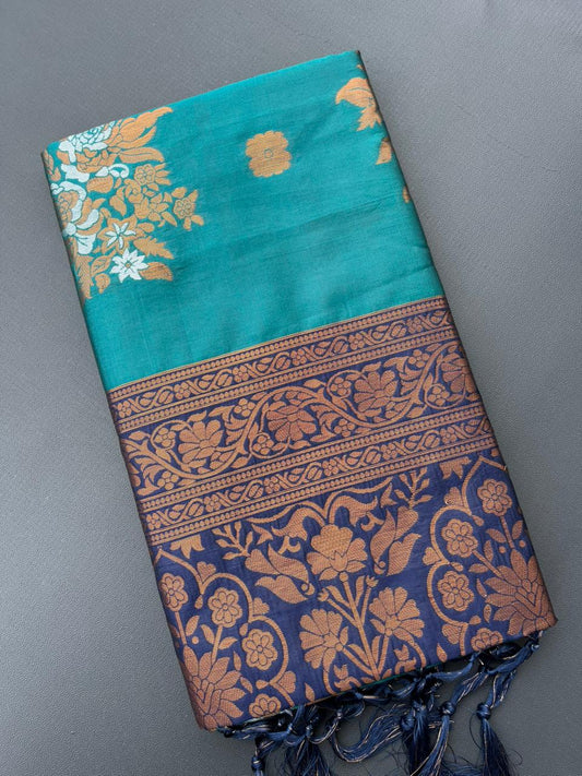 SKY BLUE PAITHANI SILK SAREE