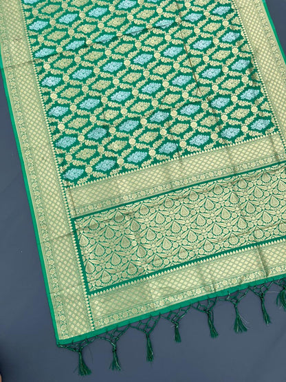 GREEN BANARASI SILK SAREE