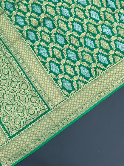 GREEN BANARASI SILK SAREE