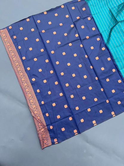 SKY BLUE PAITHANI SILK SAREE