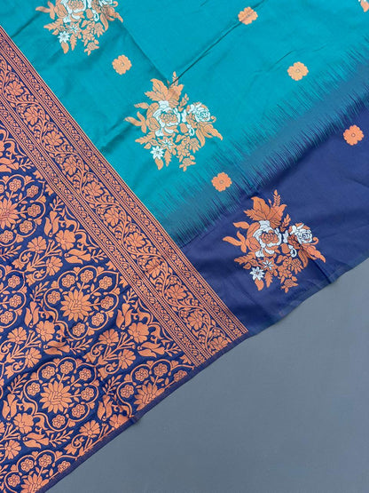 SKY BLUE PAITHANI SILK SAREE