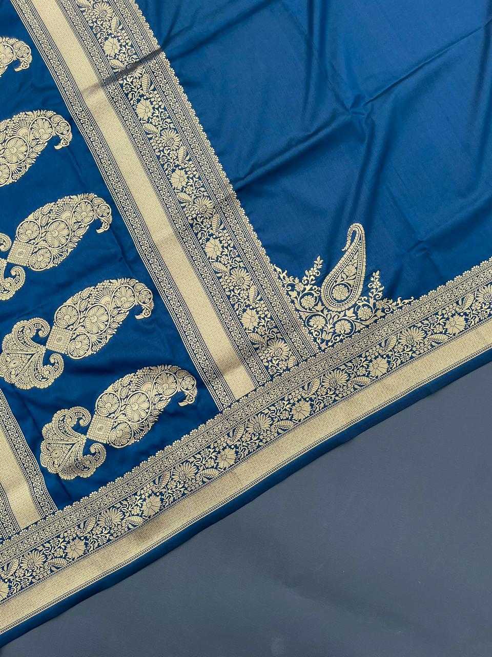 blue sky soft banarasi silk saree