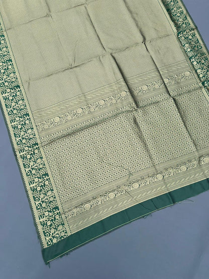 GREEN KANJIVARAM SILK SAREE