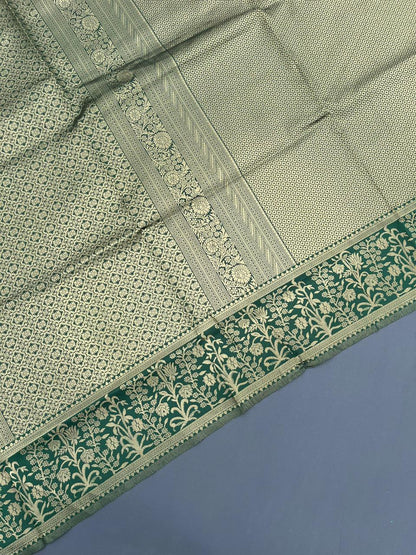 GREEN KANJIVARAM SILK SAREE