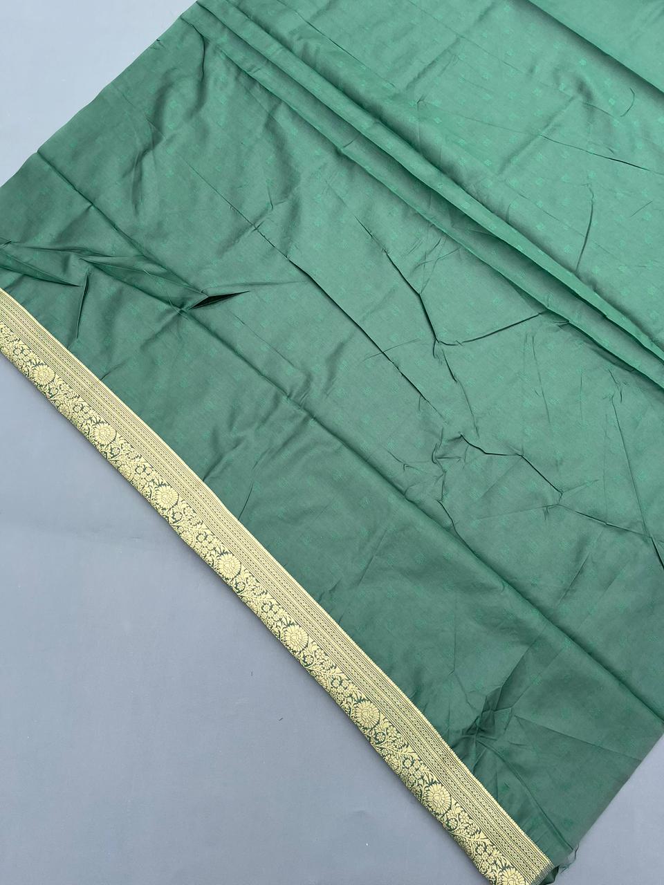 green kanjivaram silk saree
