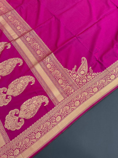 PINK SOFT BANARASI SILK SAREE