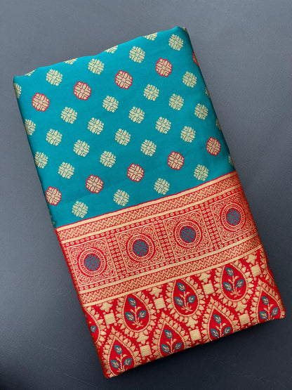 SKY BLUE PAITHANI SILK SAREE