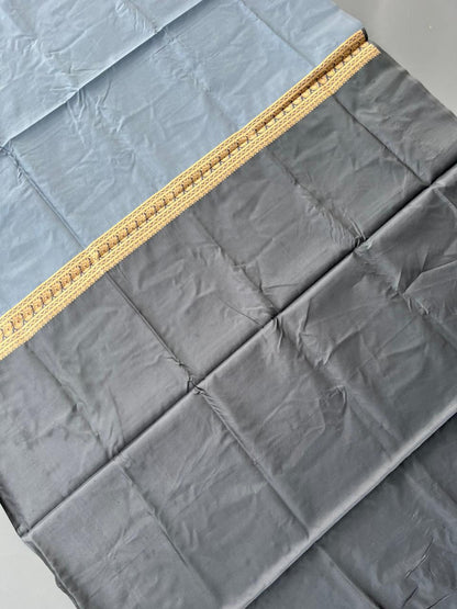 GRAY PATTU SILK SAREE