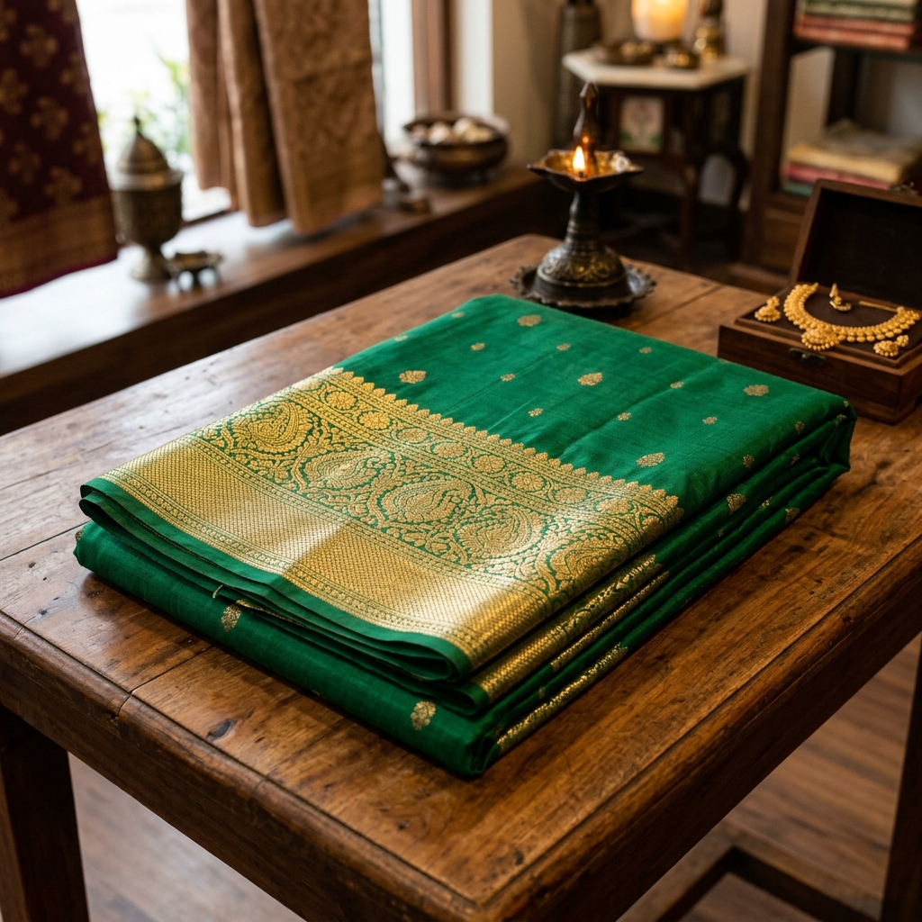 Majestic Lichi Silk Saree